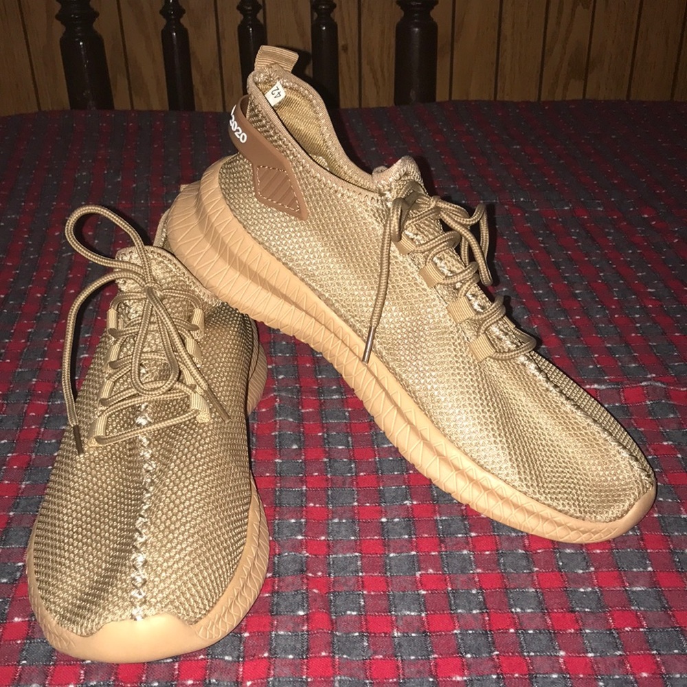 Tan unbranded running shoes unisex